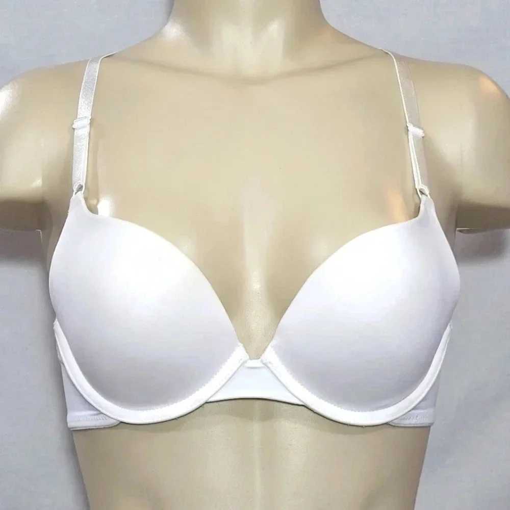 40DD Maidenform 5809 Self Expressions Convertible‎ Pushup Bra White NWT